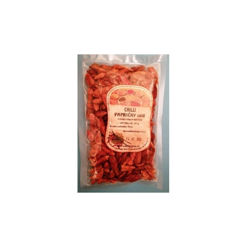 Chilli papričky celé 50g